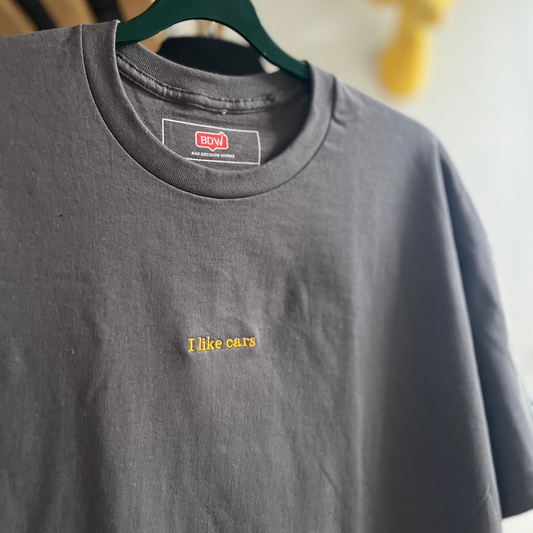 I Like Cars - Embroidered