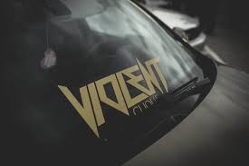 Violent Lower Window Sticker
