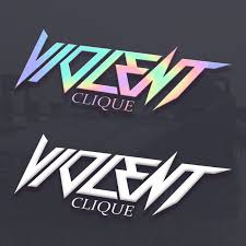 Holographic Violent Sticker